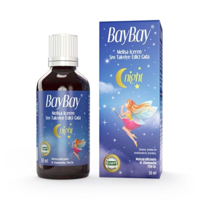 Baybay Night Melisa İçeren Bitkisel Damla 50