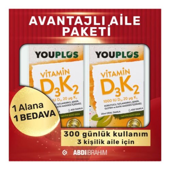 Youplus D3k2 Damla 20 ml 2li Kofre