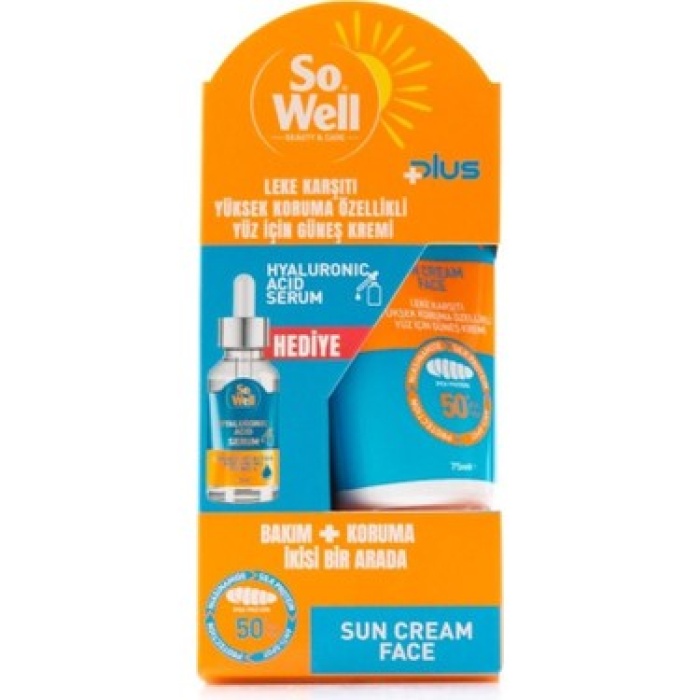 Sowell Plus Gunes Kremi SPF50+ 75 ml - Serum Hediyeli