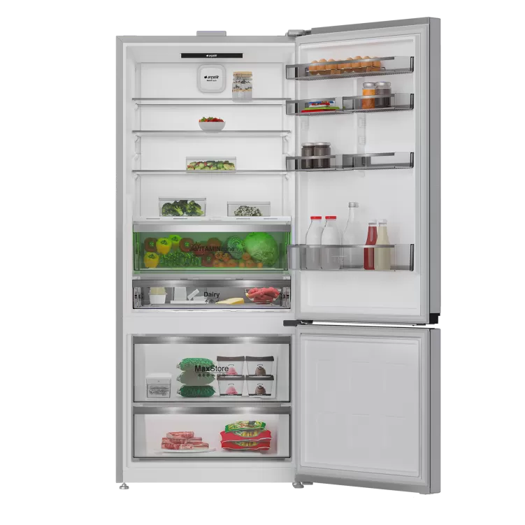 ARÇELİK 278552 EI AI Fit Yapay Zeka Teknolojili Alttan Donduruculu Buzdolabı