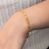 Gümüş Gold İkili Burgu Kadın Bilezik