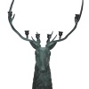 Metal Geyik Büstü Şamdan 136 Cm KSK319