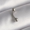 316L Çelik Gümüş Renk Topçuk Model Piercing