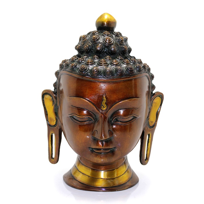 Metal Buda Büstü Biblosu 30 Cm KSK265