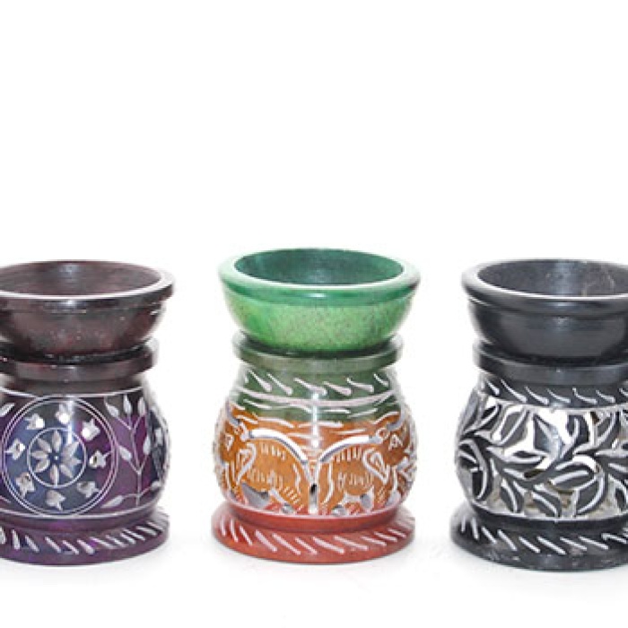 Obsidian Taşı Buhurdanlık Ksk2232