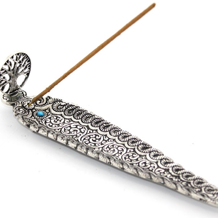 Metal Kayık Hayat Ağacı Tasarımı Tütsülük Ksk2206