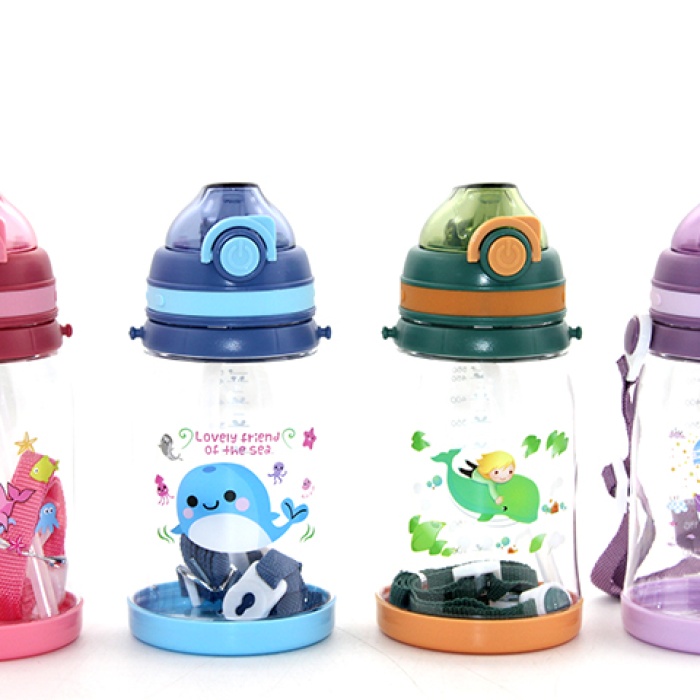 Renkli Pipetli Suluk 550 Ml BPA İçermez Alk2969