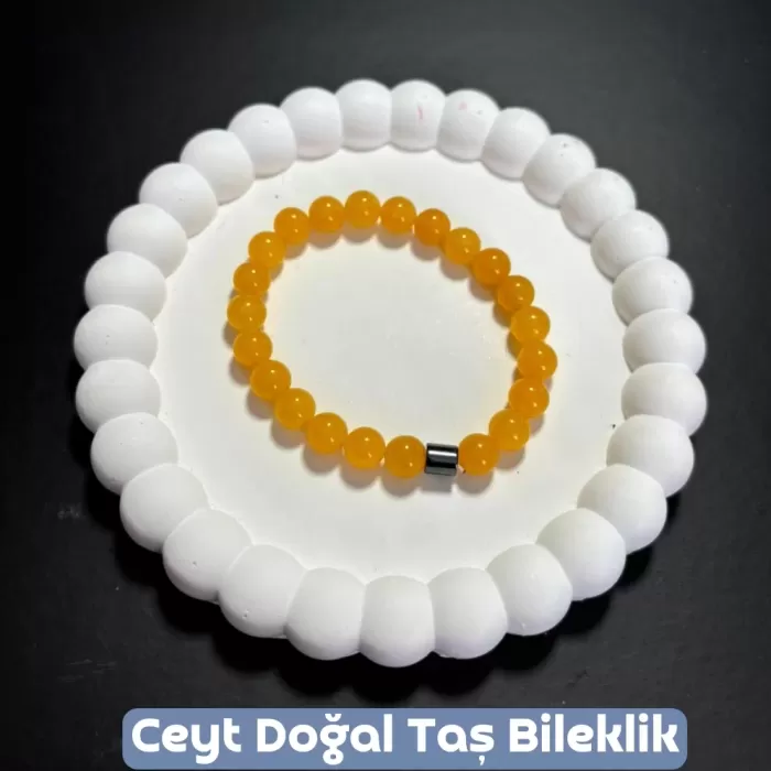 Ceyt Doğal Taş Bileklik - Sarı