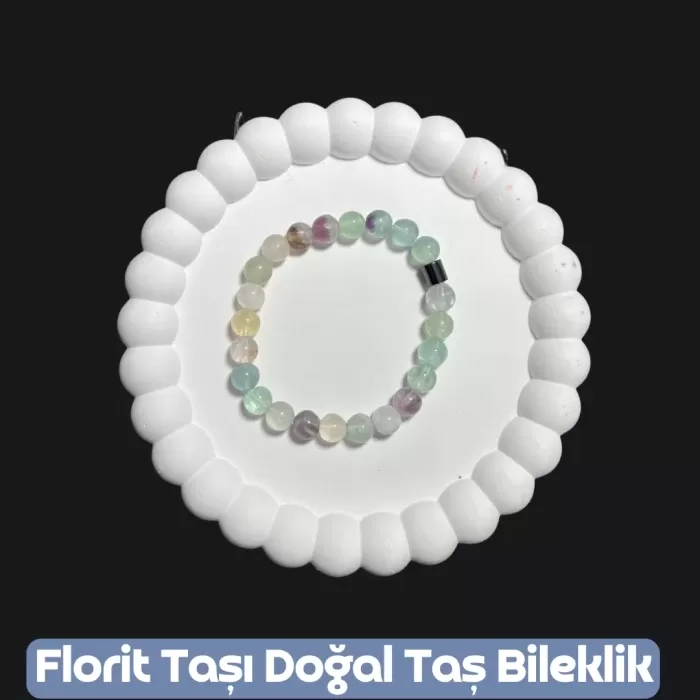 Florit Taşı Doğal Taş Bileklik