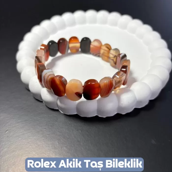Akik Rolex Taş Bileklik