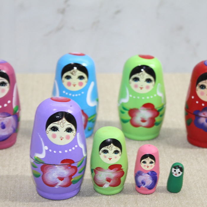 4Lü Ahşap Matruşka Alk3814