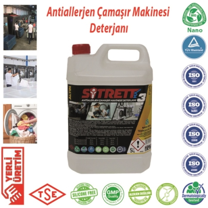 Sitrett MX Altın Konsantre 5 Adet STRMX-ACMD-3A-5 Antialerjen Çamaşır Makinesi Deterjanı