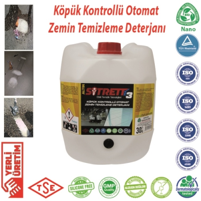 SİTRETT MX STRMX-KKOZTD-3A-30 30 Kg. Altın Konsantre 30 kg GENEL AMAÇLI KULLANIM (Zemin Temizleme Makineleri) Yüzey Temizleme
