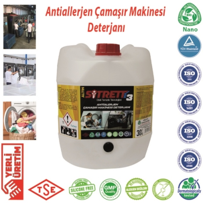 Sitrett MX Altın Konsantre 30 Adet STRMX-ACMD-3A-30 Antialerjen Çamaşır Makinesi Deterjanı
