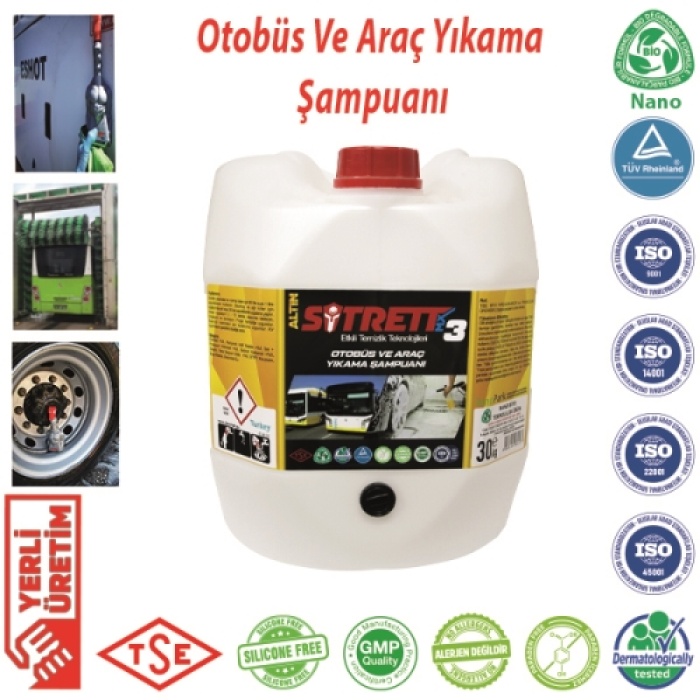 SİTRETT MX STRMX-OAYS-3A-30 Altın Konsantre 30 kg Otobüs vb. Araç Yıkama Maddesi
