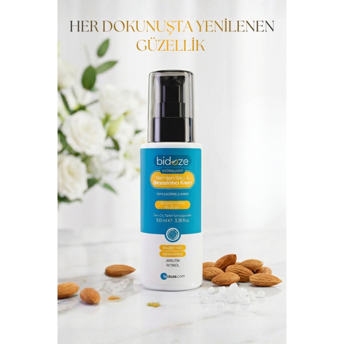 Bidoze Hydralight Nemlendirici & Beyazlatıcı Krem 100 Ml