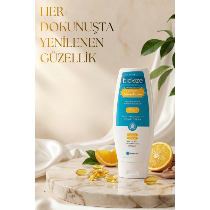Bidoze Kolajen Detoks Maskesi 100 Ml | Aha Bha Gözenek Sıkılaştırıcı Ve Aydınlatıcı Bakım