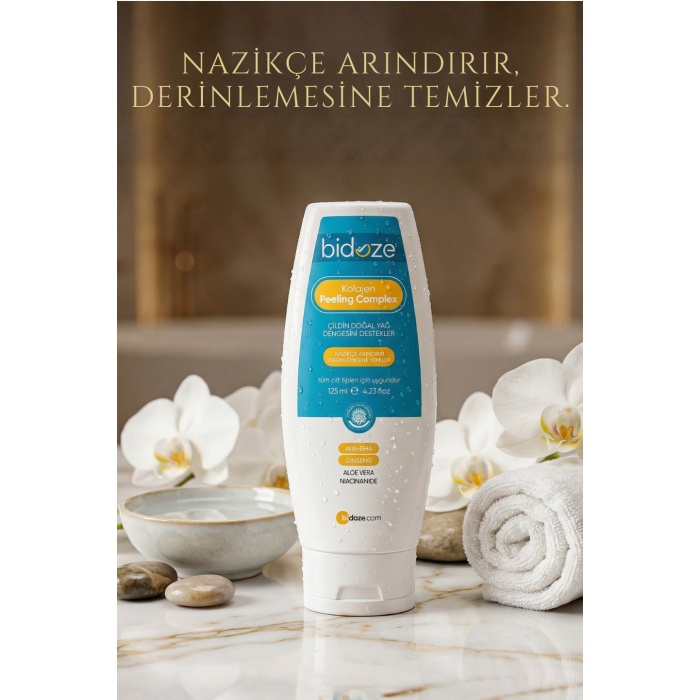 Bidoze Kolajen Peeling Complex 125 Ml | Gözenek Sıkılaştırıcı ve Siyah Nokta Karşıtı Arındırma