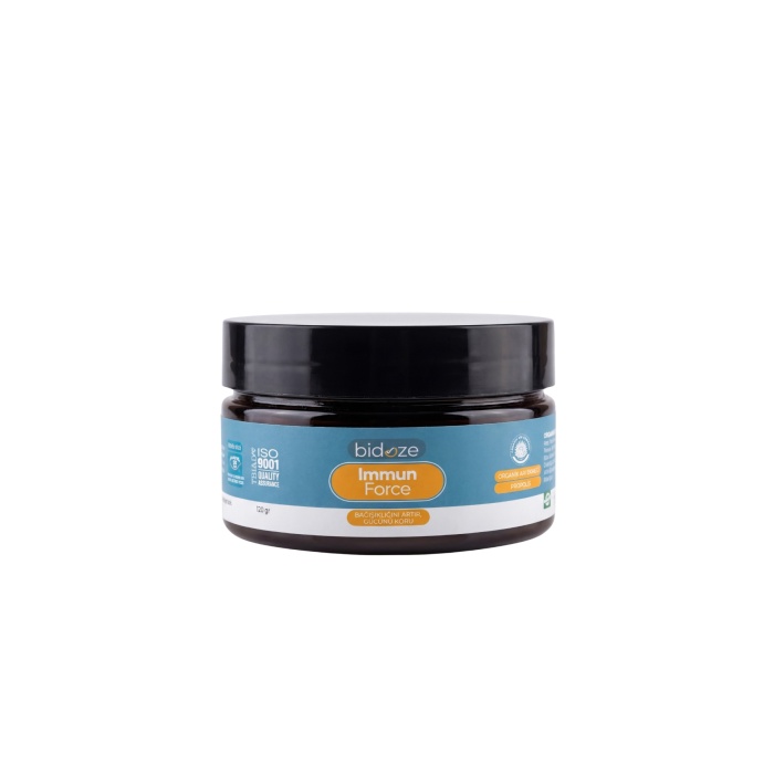 Bidoze Immun Force Bağışıklık Güçlendirici Doğal Karışım 120 Gr. | Propolis, Arı Sütü, Kara Mürver