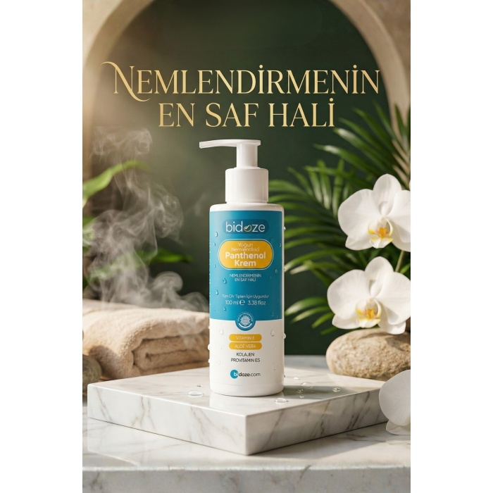 Bidoze Yoğun Nemlendirici Panthenol Krem 100 Ml | Kolajen Hyaluronik Asit & E Vitamini