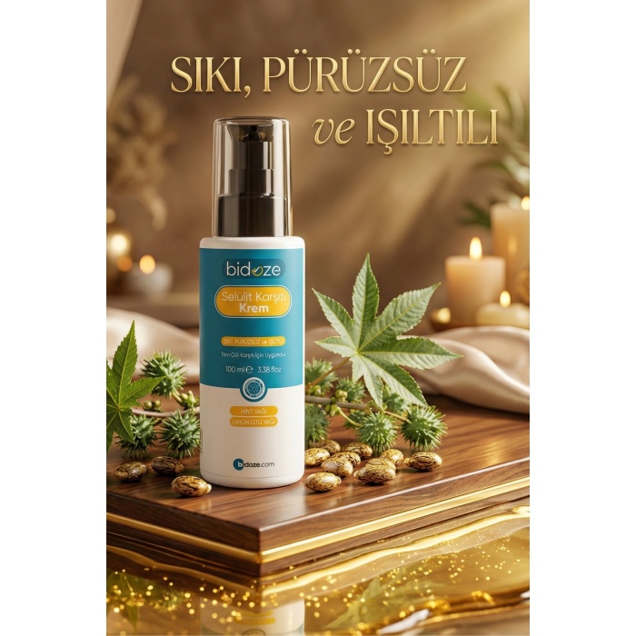 Bidoze Selülit Karşıtı ve Sıkılaştırıcı Vücut Kremi 100 Ml.