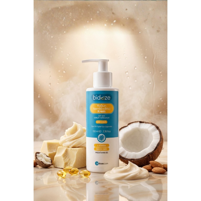 Bidoze Yoğun Nemlendirici Krem 100 Ml |Shea Kakao ve Hindistan Cevizi Yağlı Onarıcı Bakım