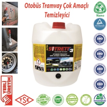 SİTRETT MX STRMX-OTCOT-3A-30 Altın Konsantre 30 Adet Otobüs, Tramvay, Metro vb. Araç İçin Genel Amaçlı Temizleme Maddesi