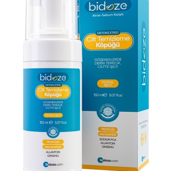Bidoze Detoks Etkili Cilt Temizleme Köpüğü 150 Ml | Propolis Kolajen ve Ginseng
