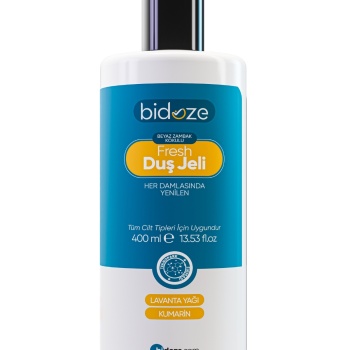 Bidoze Fresh Beyaz Zambak Kokulu Duş Jeli 400 Ml | Lavanta Yağı Özlü Nemlendirici Vücut Şampuanı