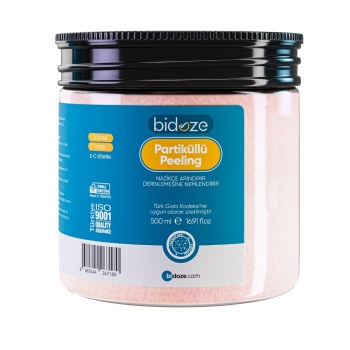 Bidoze Partiküllü Vücut Peelingi 500 Ml | Kolajen ve E Vitamini Destekli Arındırıcı Scrub