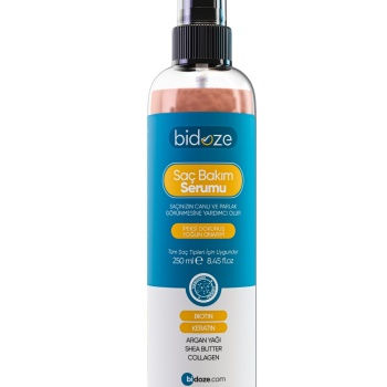 Bidoze Besleyici Onarıcı Yoğun Saç Bakım Serumu 250 ML | Argan Keratin Biotin Kolajen