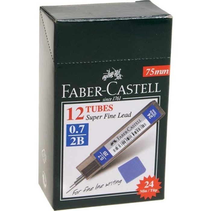 Faber-Castell Super Fine Lead 0.7(2B) Uç 12 Adet