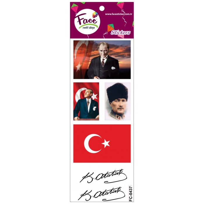 Face Stickers Atatürk Sticker FC-0437