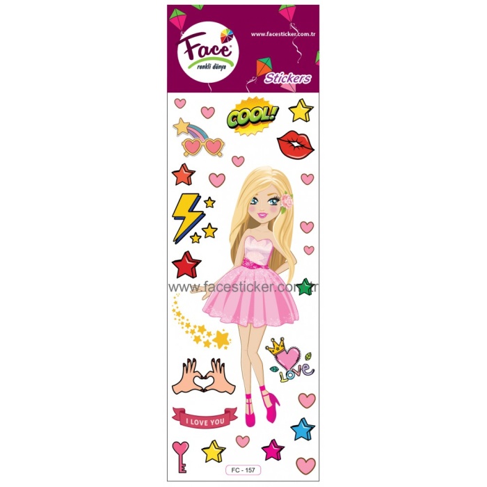 Face Stickers Lady Sticker FC-157