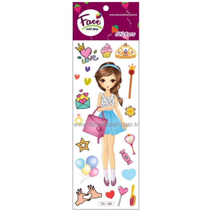 Face Stickers Lady2 Sticker FC-183