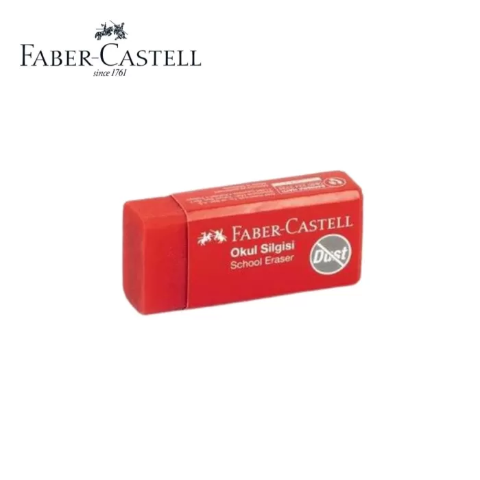Faber-Castell Küçük Boy Okul Silgisi Kırmızı