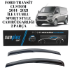 Ford Transit Custom 2014-2021 uyumlu cam rüzgarlığı sunplex