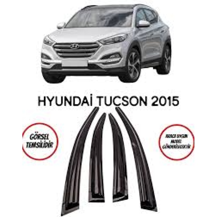 Hyundai tucson 2010-2015 uyumlu cam rüzgarlığı sunplex