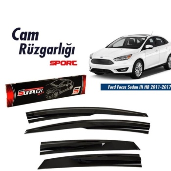 Ford Focus 3/4 HB sedan 2011-2017 uyumlu cam rüzgarlığı