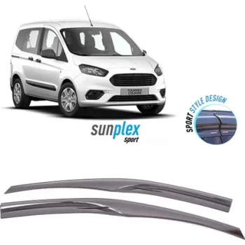 Ford Tourneo courier 2014-2021 uyumlu cam rüzgarlığı sunplex 2 parça