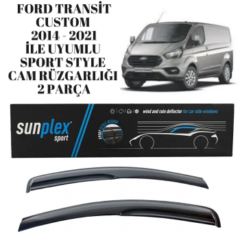 Ford Transit Custom 2014-2021 uyumlu cam rüzgarlığı sunplex