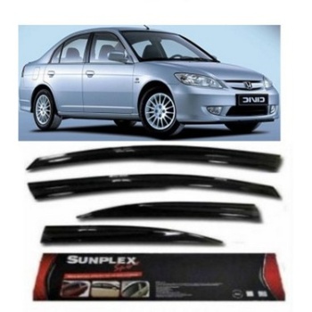 honda civic 2001-2006 uyumlu cam rüzgarlığı sunplex