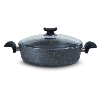 Glenn 24 Cm Granit Basık Tencere