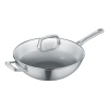 099219 Tricion Pro Paslanmaz Çelik Wok Tava Kapaklı 32cm