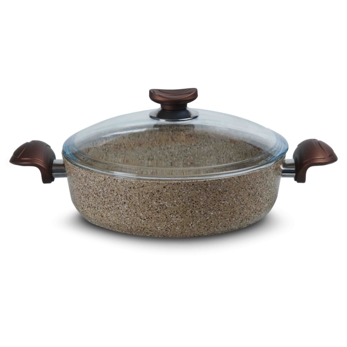 Glenn 28 Cm Granit Basık Tencere