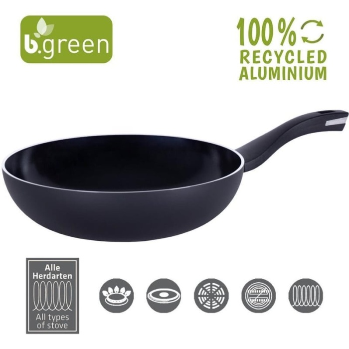 444328 B.Green Wok Tava 28 cm