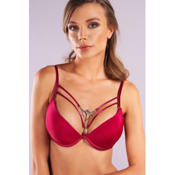 Golshan Gorbus Foam Cup Push Up Bra, Şarap Renk  Konforlu ve Şık Sütyen