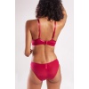 Golshan Garland Big size Plunge Bra, Şarap Rengi Konforlu ve Şık Sütyen
