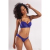 Golshan Garland Big size Plunge Bra, Saks Mavi Konforlu ve Şık Sütyen