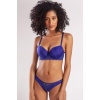 Golshan Garland Big size Plunge Bra, Saks Mavi Konforlu ve Şık Sütyen